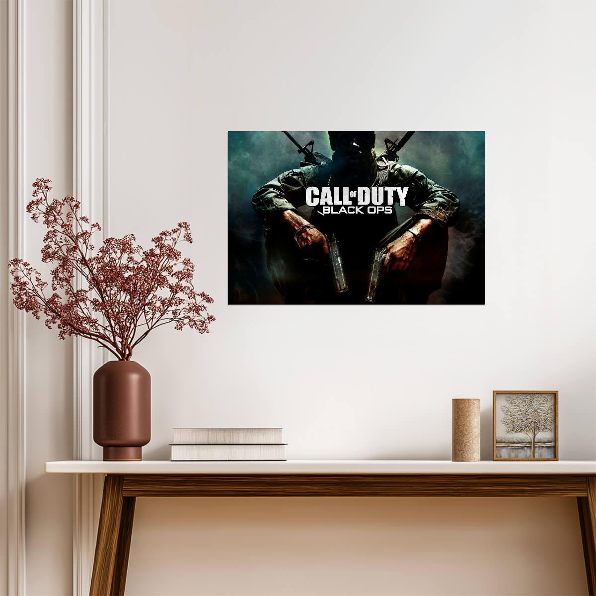 Call of Duty Black Ops | Iconic Cover Art Poster | FPS Video Game Wall Decor - Video Games Poster