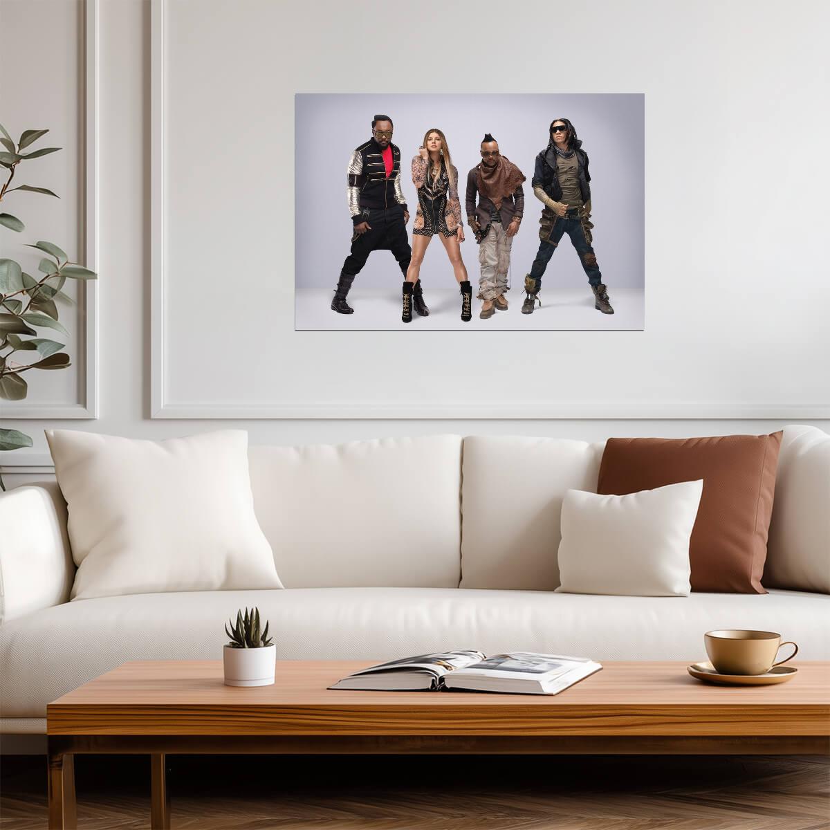 Black Eyed Peas Full Band Photo | Modern Music Poster | Pop Group Wall Art - Music Poster
