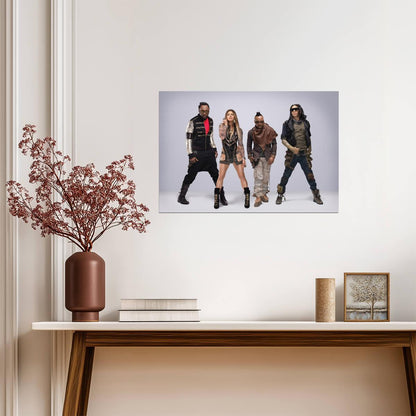 Black Eyed Peas Full Band Photo | Modern Music Poster | Pop Group Wall Art - Music Poster