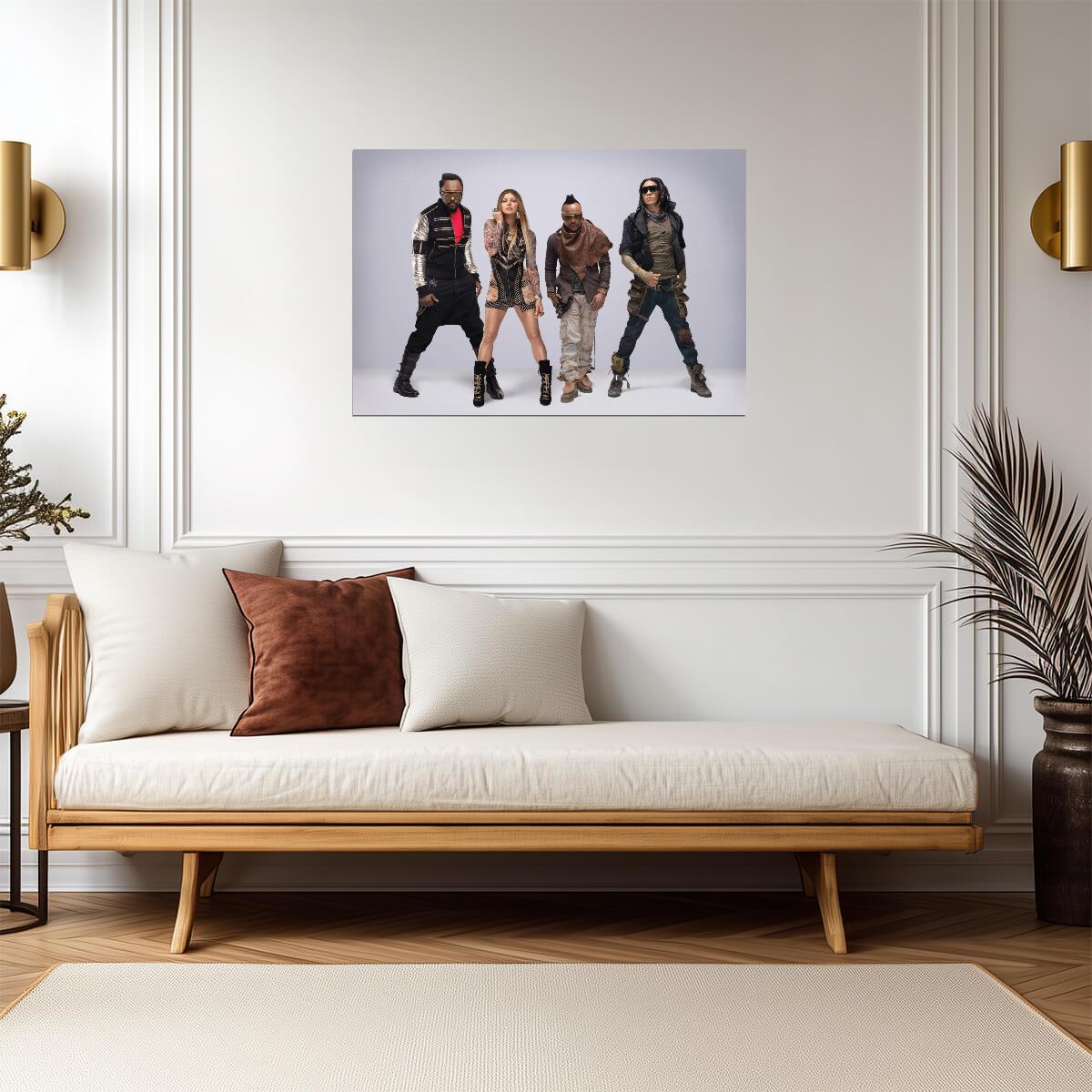 Black Eyed Peas Full Band Photo | Modern Music Poster | Pop Group Wall Art - Music Poster