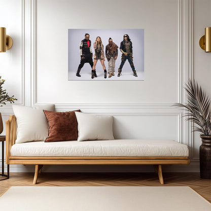Black Eyed Peas Full Band Photo | Modern Music Poster | Pop Group Wall Art - Music Poster