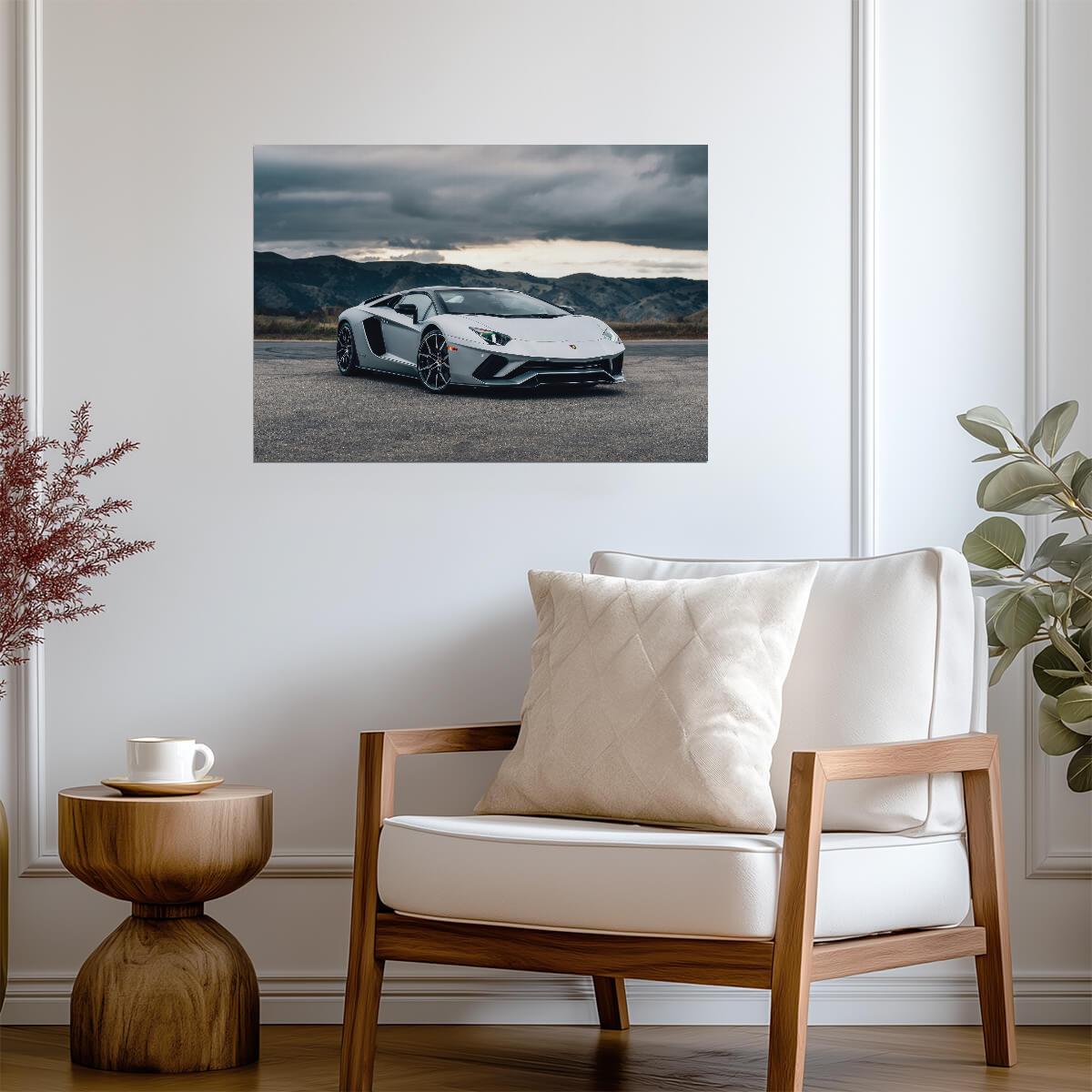 Lamborghini Aventador S Roadster | Italian Supercar Poster | V12 Exotic Car Photography - Cars Poster