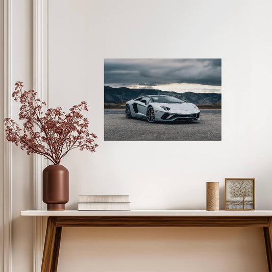 Lamborghini Aventador S Roadster | Italian Supercar Poster | V12 Exotic Car Photography - Cars Poster