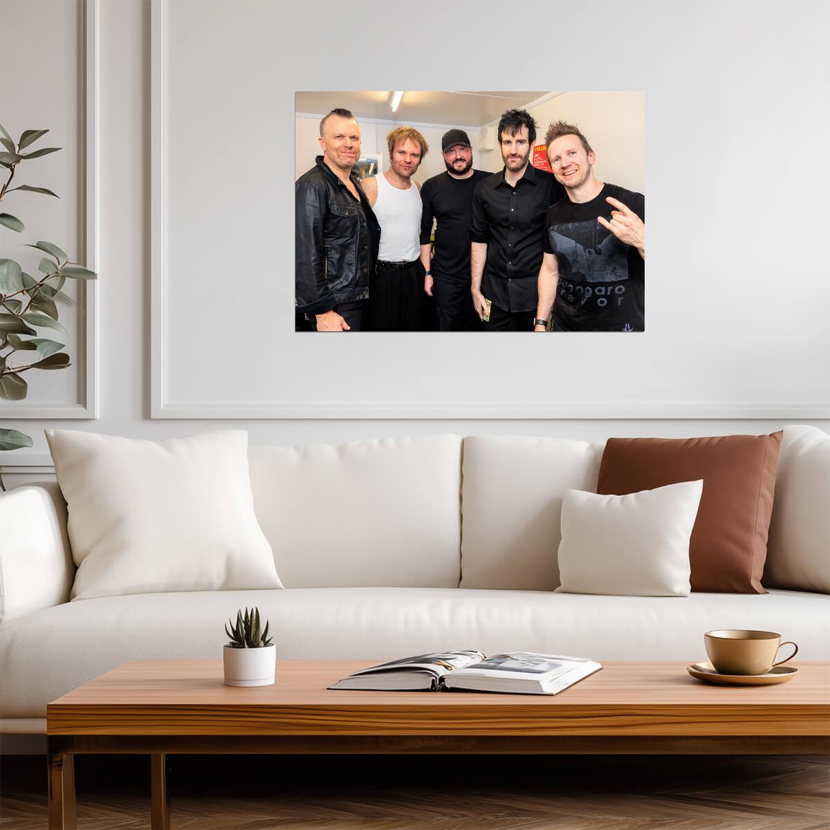 Pendulum Band Backstage Photo | Electronic Rock Music Poster | Group Wall Art - Music Poster