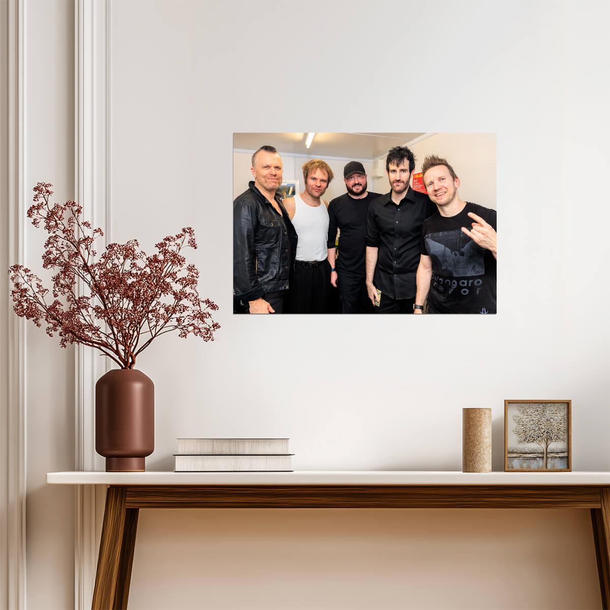 Pendulum Band Backstage Photo | Electronic Rock Music Poster | Group Wall Art - Music Poster