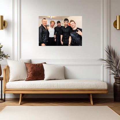 Pendulum Band Backstage Photo | Electronic Rock Music Poster | Group Wall Art - Music Poster