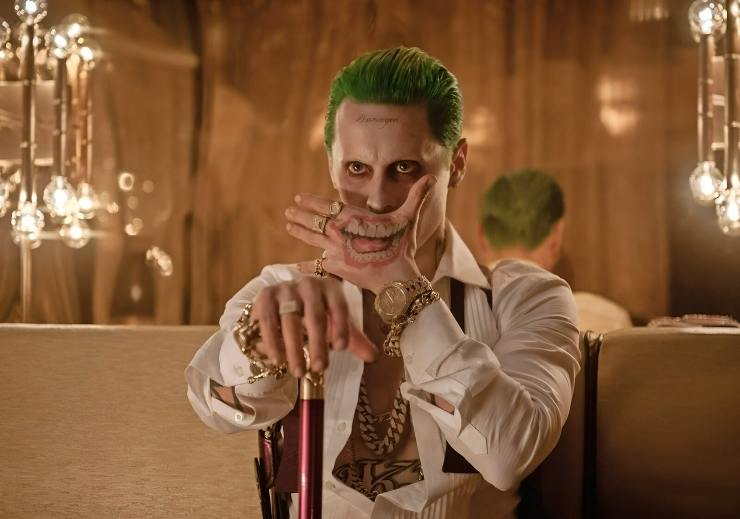 Joker Jared Leto Poster | Hand Tattoo Movie Print - Movies & TV Poster
