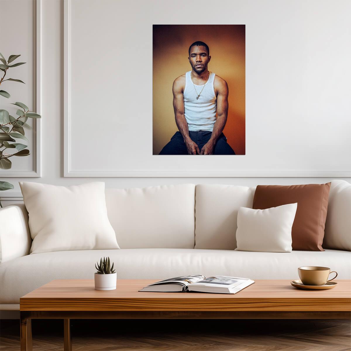 Frank Ocean Portrait | Modern R&B Music Poster | Minimalist Wall Art - Music Poster