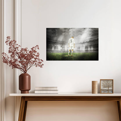 Zinedine Zidane | Soccer Legend Poster | Abstract Football Wall Art - Sports Poster
