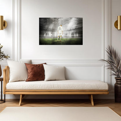 Zinedine Zidane | Soccer Legend Poster | Abstract Football Wall Art - Sports Poster
