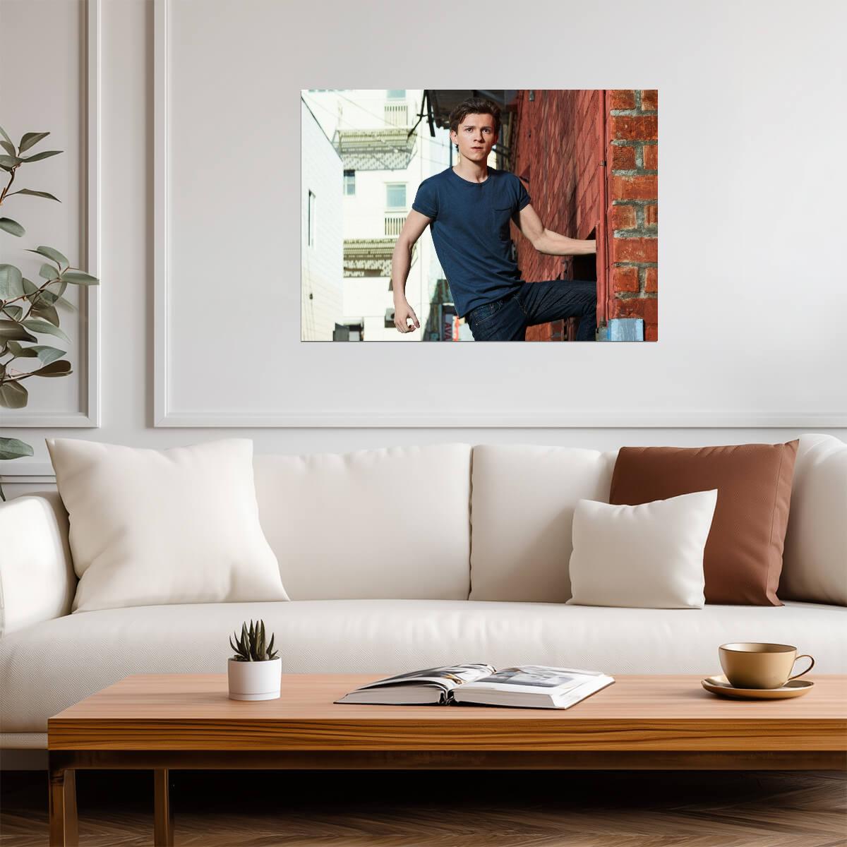 Tom Holland | Celebrity Portrait Poster | Modern Actor Wall Art - Celebrities Poster