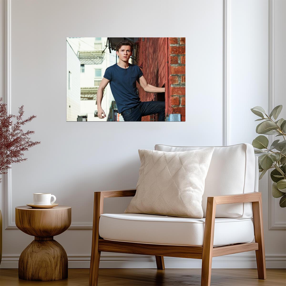 Tom Holland | Celebrity Portrait Poster | Modern Actor Wall Art - Celebrities Poster