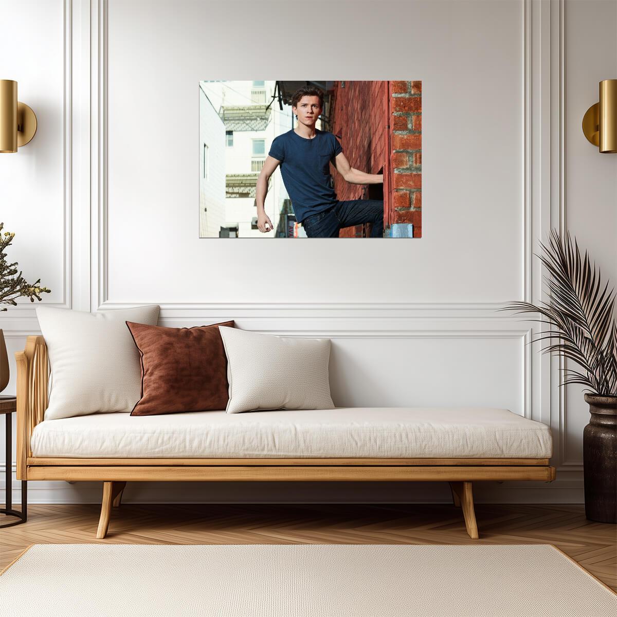 Tom Holland | Celebrity Portrait Poster | Modern Actor Wall Art - Celebrities Poster