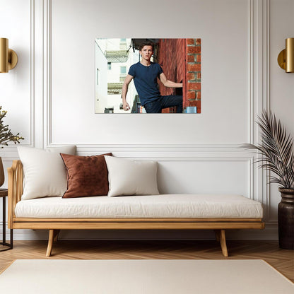 Tom Holland | Celebrity Portrait Poster | Modern Actor Wall Art - Celebrities Poster