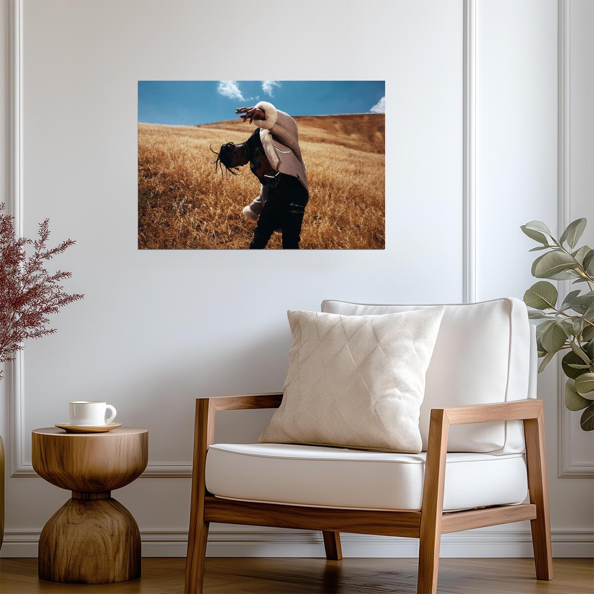 Travis Scott Artistic Photoshoot | Hip Hop Music Poster | Aesthetic Rap Wall Art - Music Poster