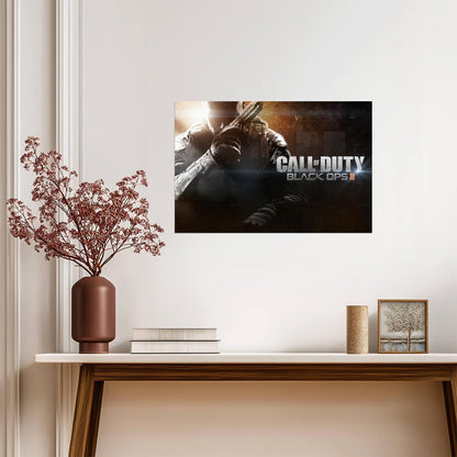 Call of Duty Black Ops II | Game Logo Poster | FPS Video Game Art - Video Games Poster