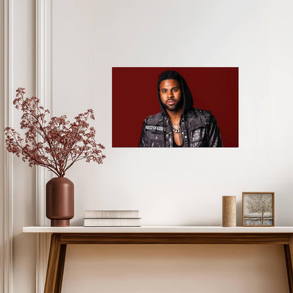 Jason Derulo Studio Portrait | Pop and R&B Star Poster | Modern Music Wall Art - Music Poster