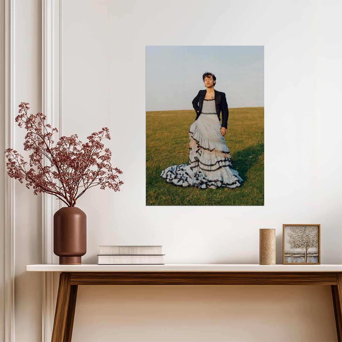 Harry Styles Vogue Cover Photoshoot | Music Fashion Poster | Pop Star Wall Art - Music Poster