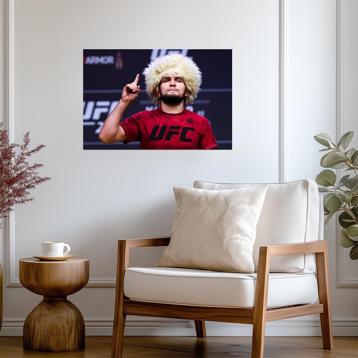 Khabib Nurmagomedov Papakha Hat | UFC Poster | The Eagle Fan Gift - Sports Poster
