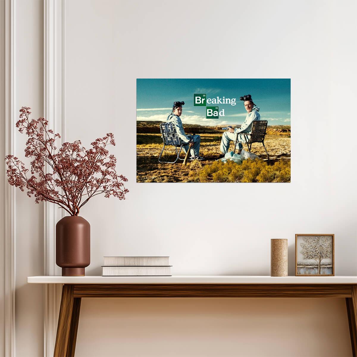 Breaking Bad Walter White & Jesse Pinkman | Crime Drama TV Show Poster | Classic Series Wall Art - Movies & TV Poster