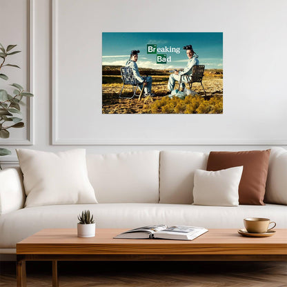 Breaking Bad Walter White & Jesse Pinkman | Crime Drama TV Show Poster | Classic Series Wall Art - Movies & TV Poster