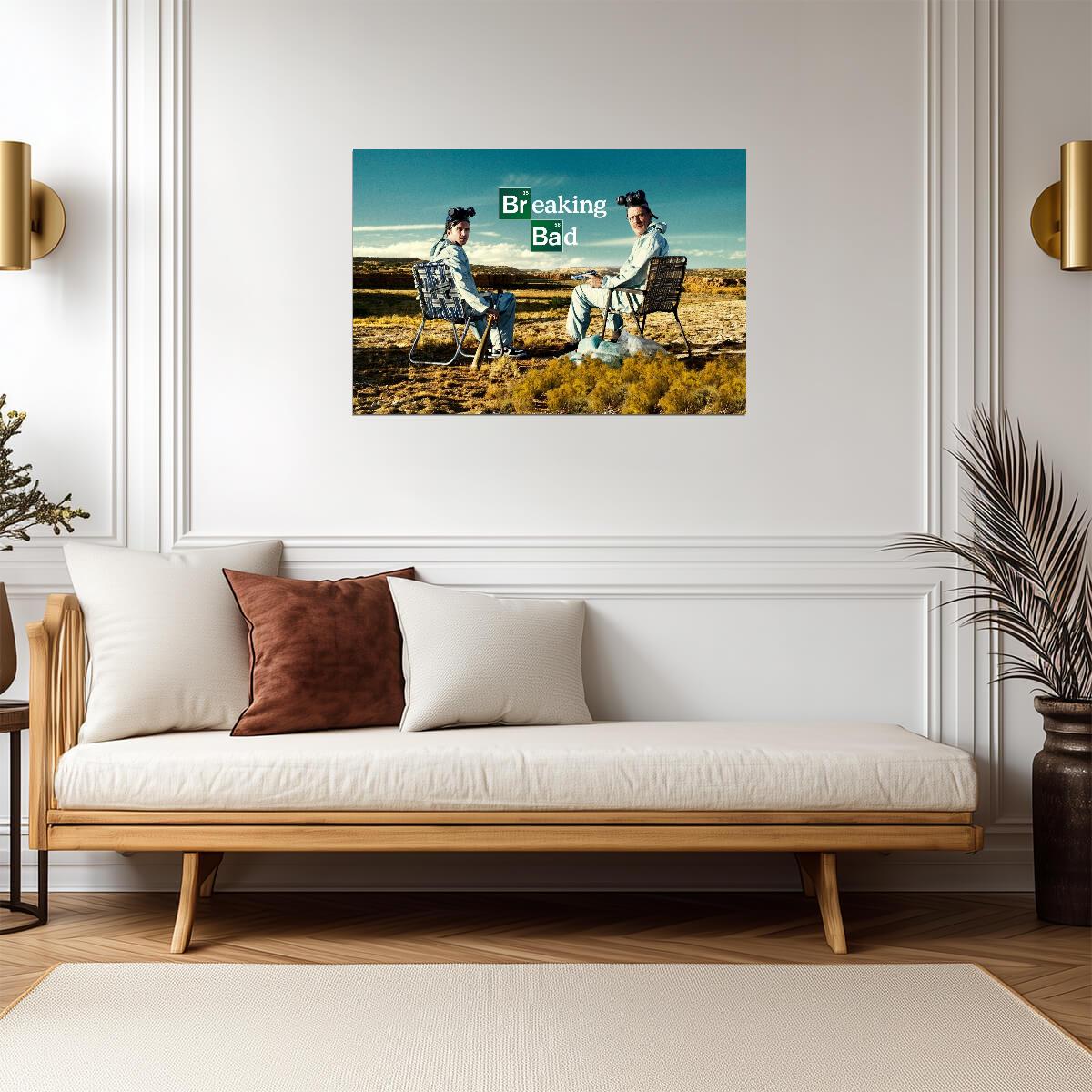 Breaking Bad Walter White & Jesse Pinkman | Crime Drama TV Show Poster | Classic Series Wall Art - Movies & TV Poster