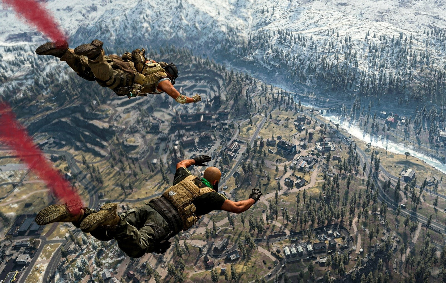 Call of Duty Warzone | Parachuting into Verdansk Poster | Battle Royale Gaming Art - Video Games Poster