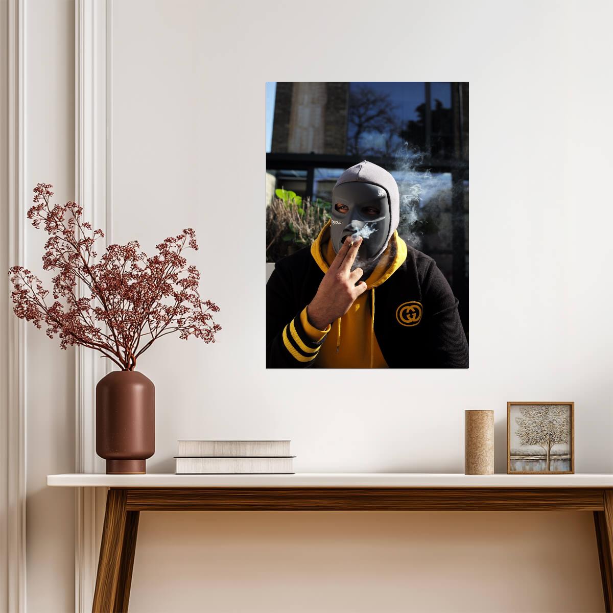 M Huncho Wall Art | British Rapper Poster - Music Poster