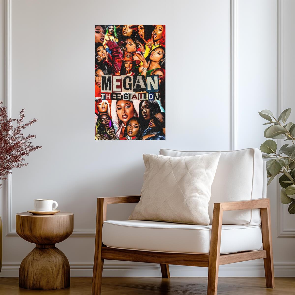 Megan Thee Stallion Collage | Music Star Poster | Hip Hop Tribute Art - Music Poster