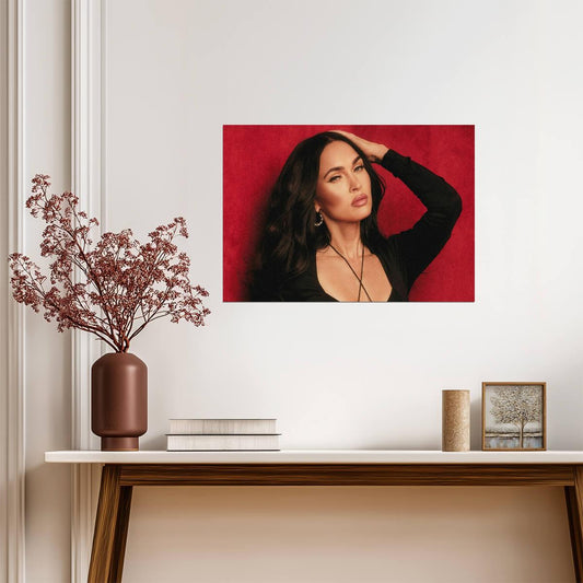 Megan Fox Portrait Photoshoot | Celebrity Poster | Modern Actress Wall Art - Celebrities Poster
