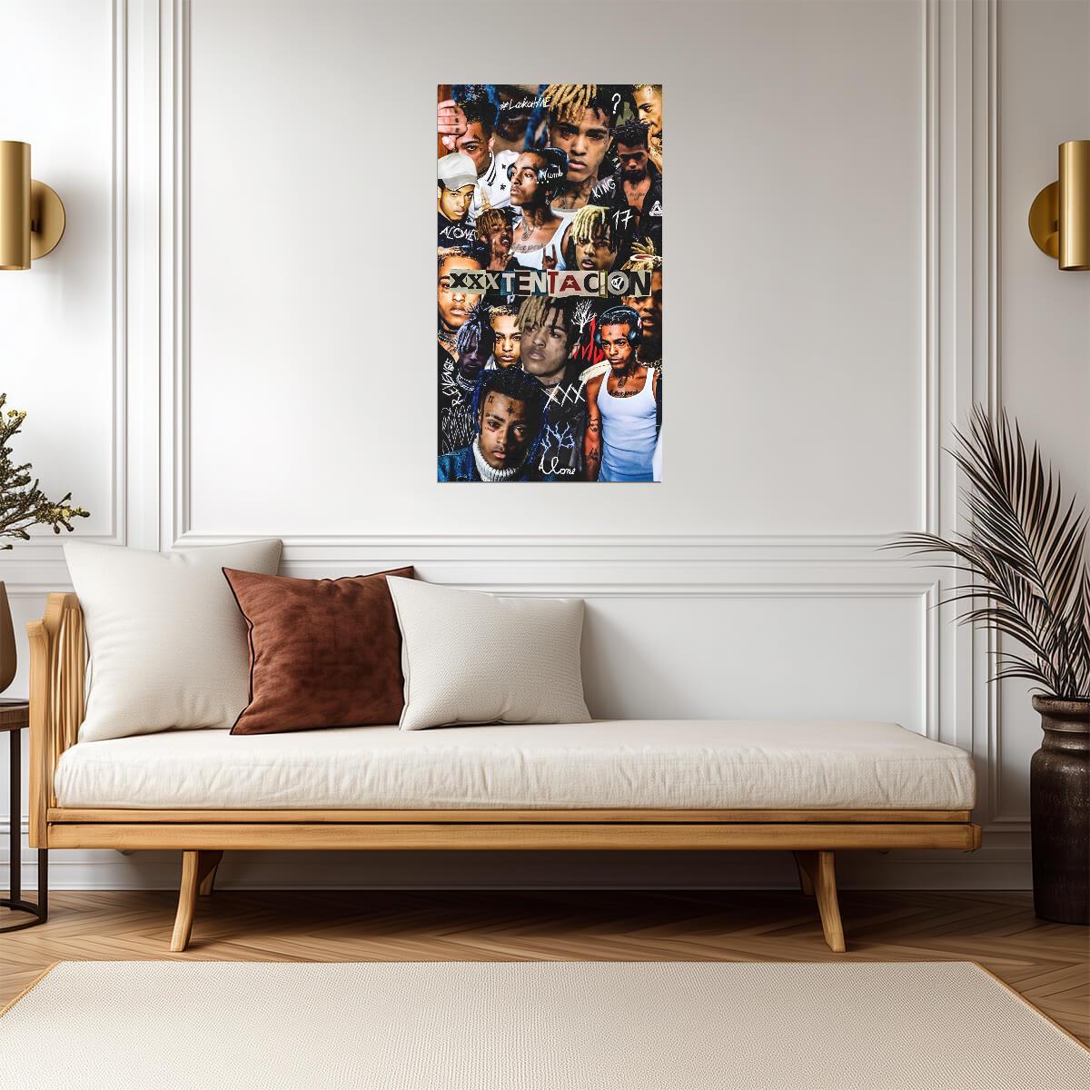 Xxxtentacion Tribute Collage | Music Star Poster | Hip Hop Legend Art - Music Poster