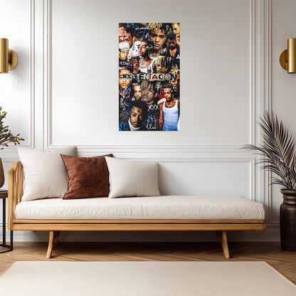 Xxxtentacion Tribute Collage | Music Star Poster | Hip Hop Legend Art - Music Poster