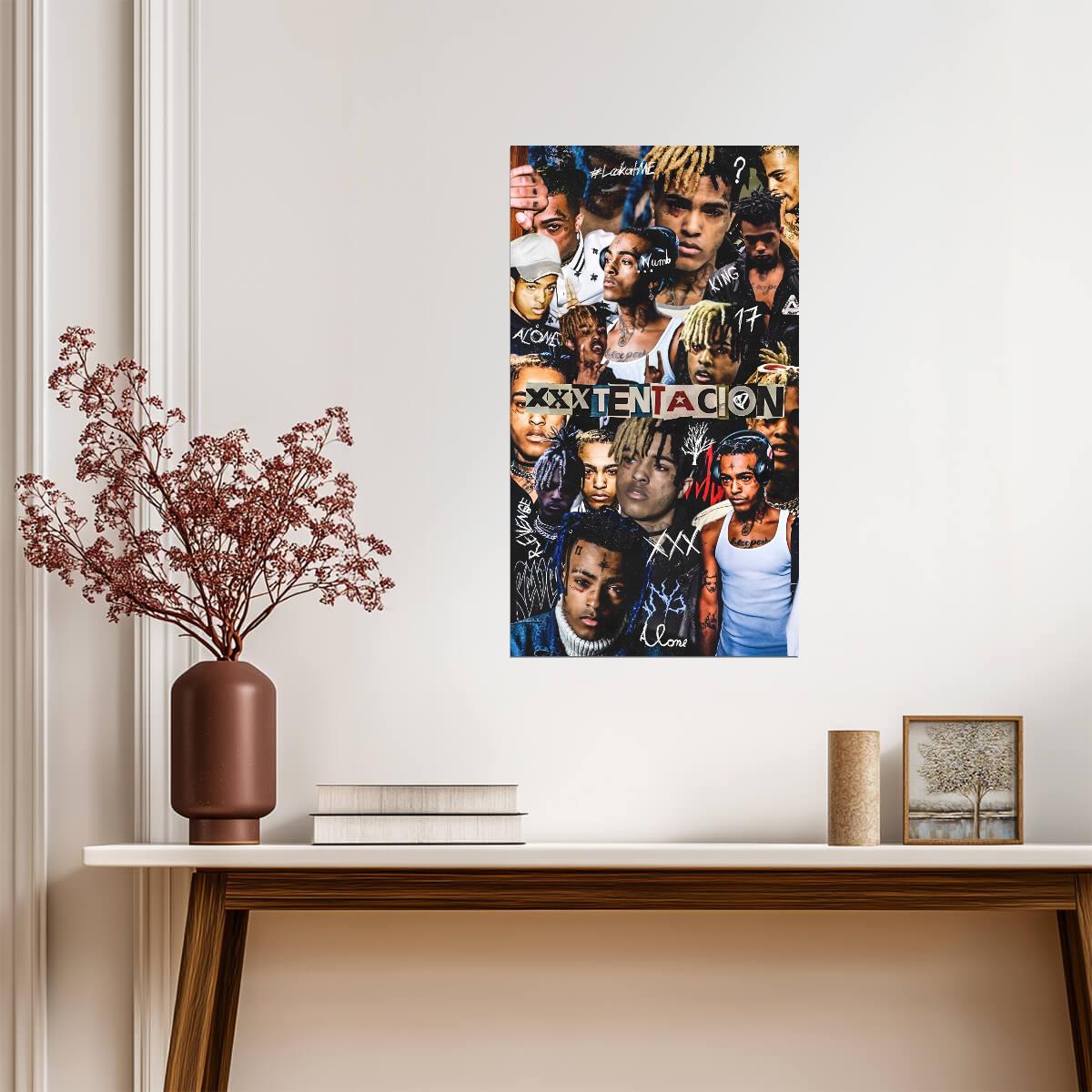 Xxxtentacion Tribute Collage | Music Star Poster | Hip Hop Legend Art - Music Poster
