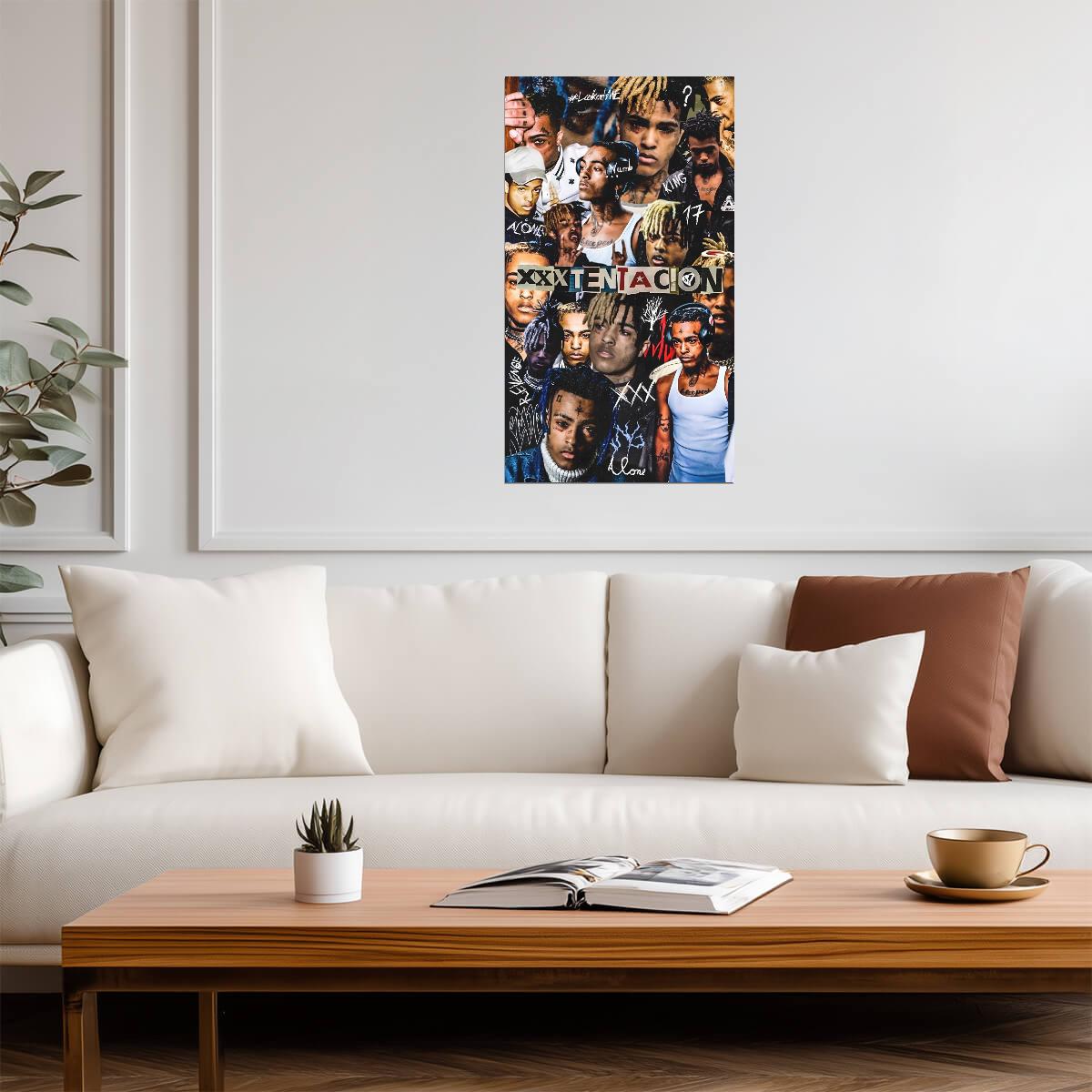 Xxxtentacion Tribute Collage | Music Star Poster | Hip Hop Legend Art - Music Poster
