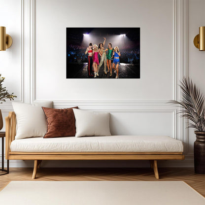 Spice Girls Live On Stage | Concert Tour Poster | 90s Pop Legends Print - Music Poster
