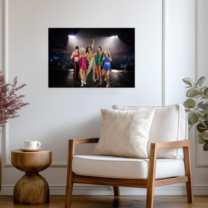 Spice Girls Live On Stage | Concert Tour Poster | 90s Pop Legends Print - Music Poster