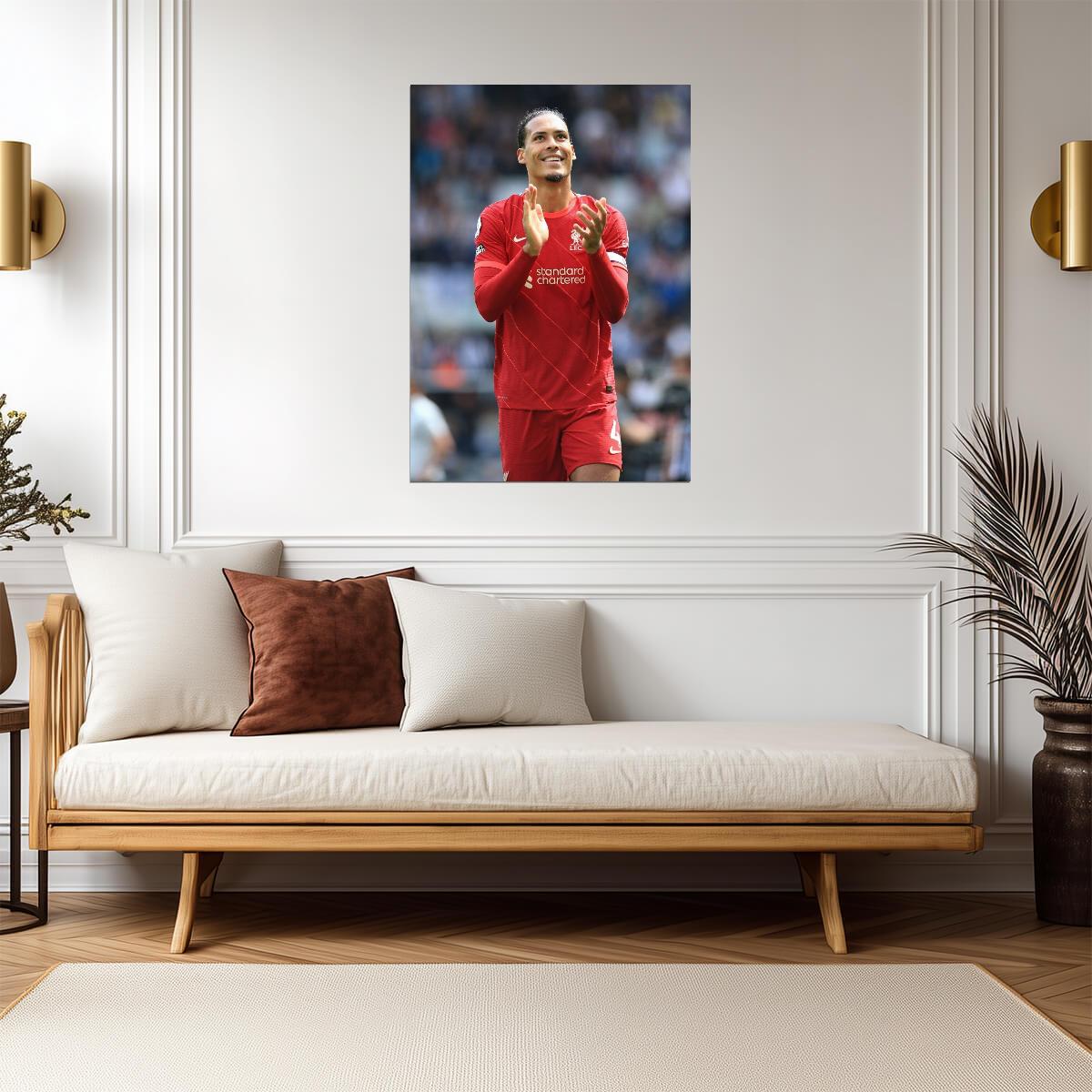 Virgil Van Dijk Liverpool FC | Soccer Poster | Dutch Football Legend - Sports Poster