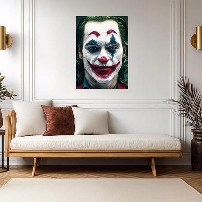 Joker Joaquin Phoenix Poster | Closeup Portrait Movie Print - Movies & TV Poster