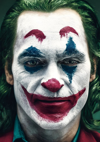 Joker Joaquin Phoenix Poster | Closeup Portrait Movie Print - Movies & TV Poster