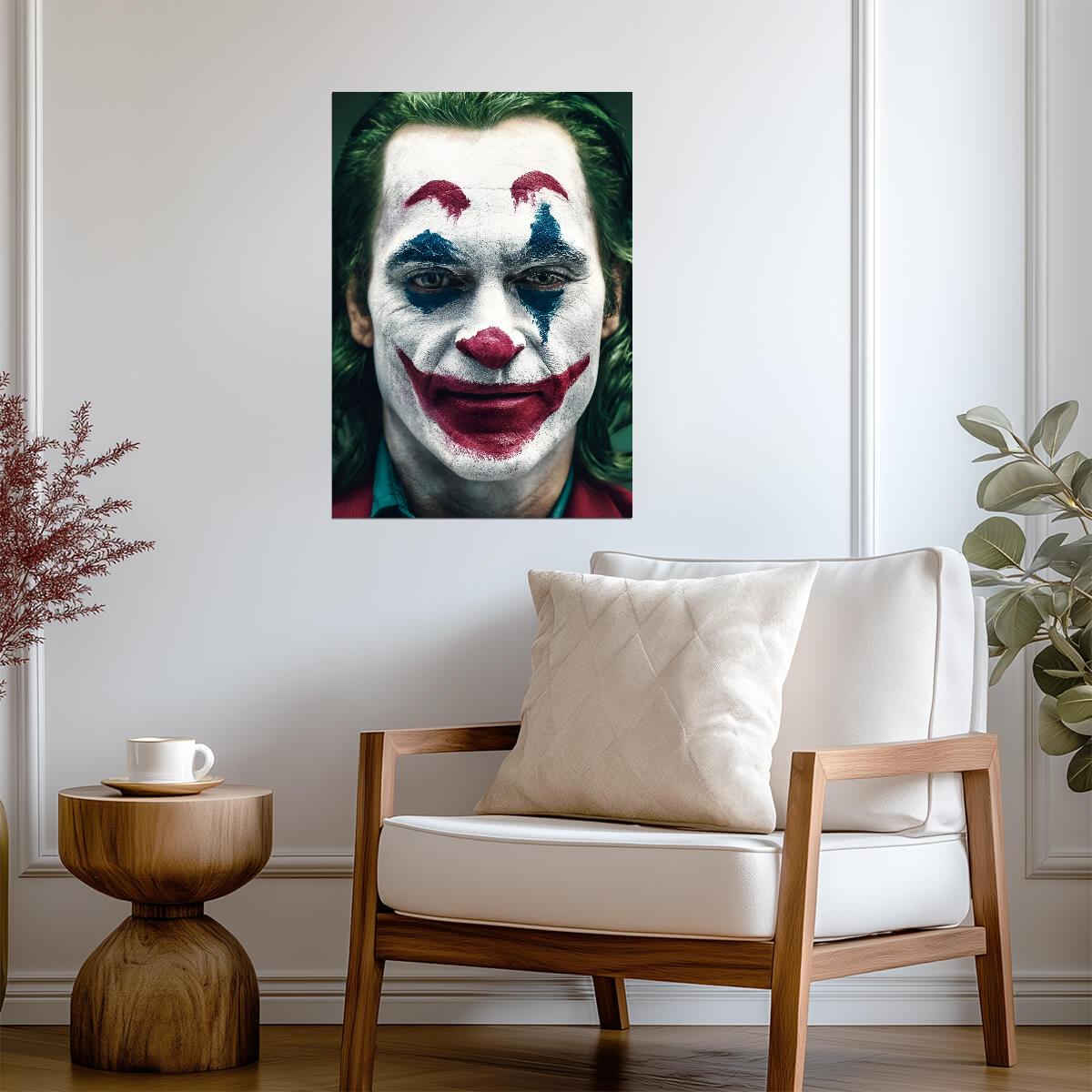 Joker Joaquin Phoenix Poster | Closeup Portrait Movie Print - Movies & TV Poster