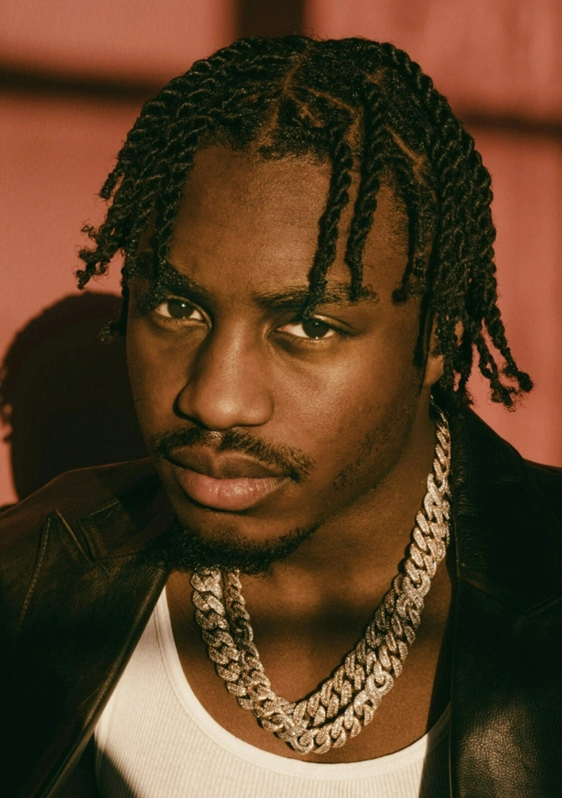 Lil Tjay Close-Up Portrait | Hip Hop Music Poster | Modern Rapper Wall Art - Music Poster