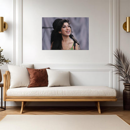 Amy Winehouse Singing Live | Concert Poster | Vintage Music Legend Art - Music Poster