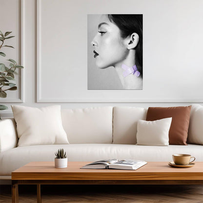 Olivia Rodrigo Sour Album Art | Black and White Profile Poster | Modern Pop Music Print - Music Poster