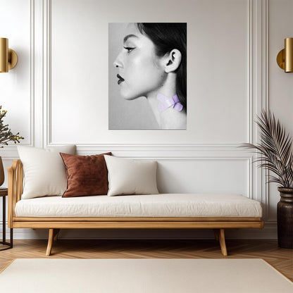 Olivia Rodrigo Sour Album Art | Black and White Profile Poster | Modern Pop Music Print - Music Poster