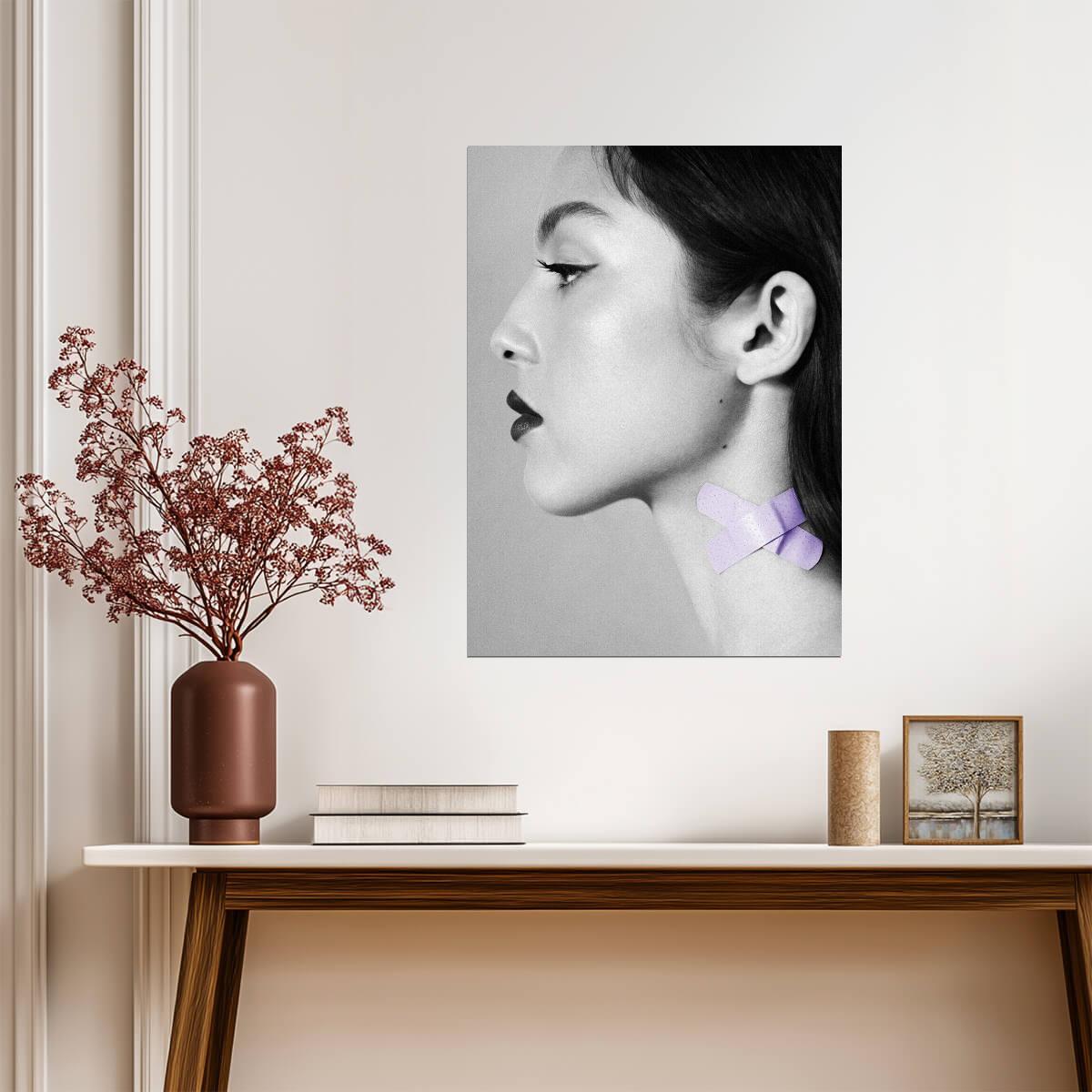 Olivia Rodrigo Sour Album Art | Black and White Profile Poster | Modern Pop Music Print - Music Poster