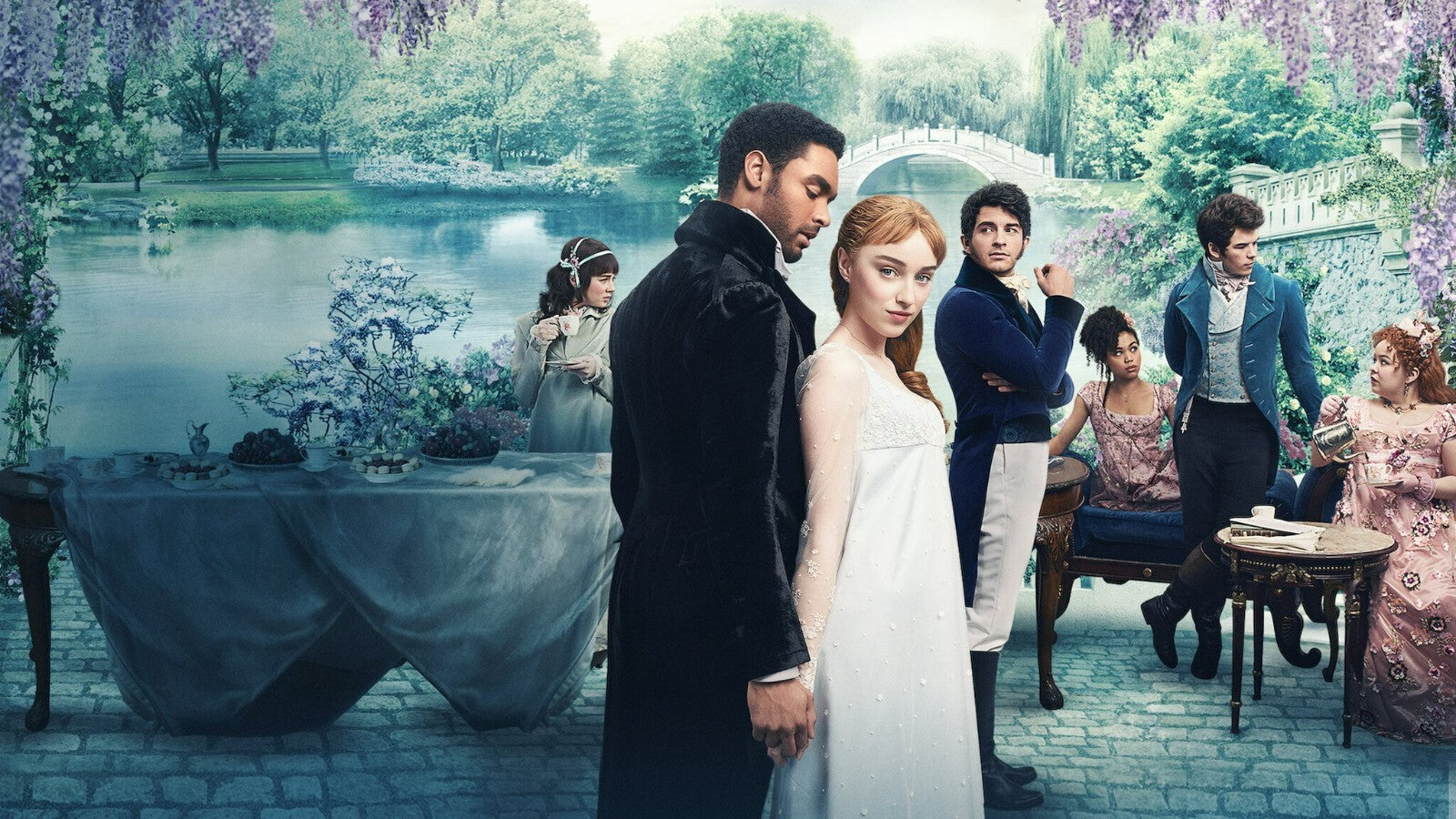 Bridgerton Daphne and Simon | Historical Romance TV Show Poster | Regency Era Wall Art - Movies & TV Poster
