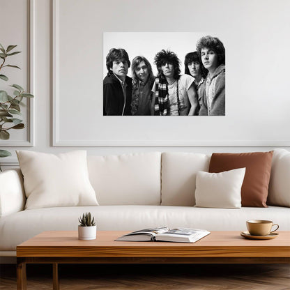 The Rolling Stones Early Years Band Photo | Black & White Rock and Roll Poster | Vintage Music Art - Music Poster