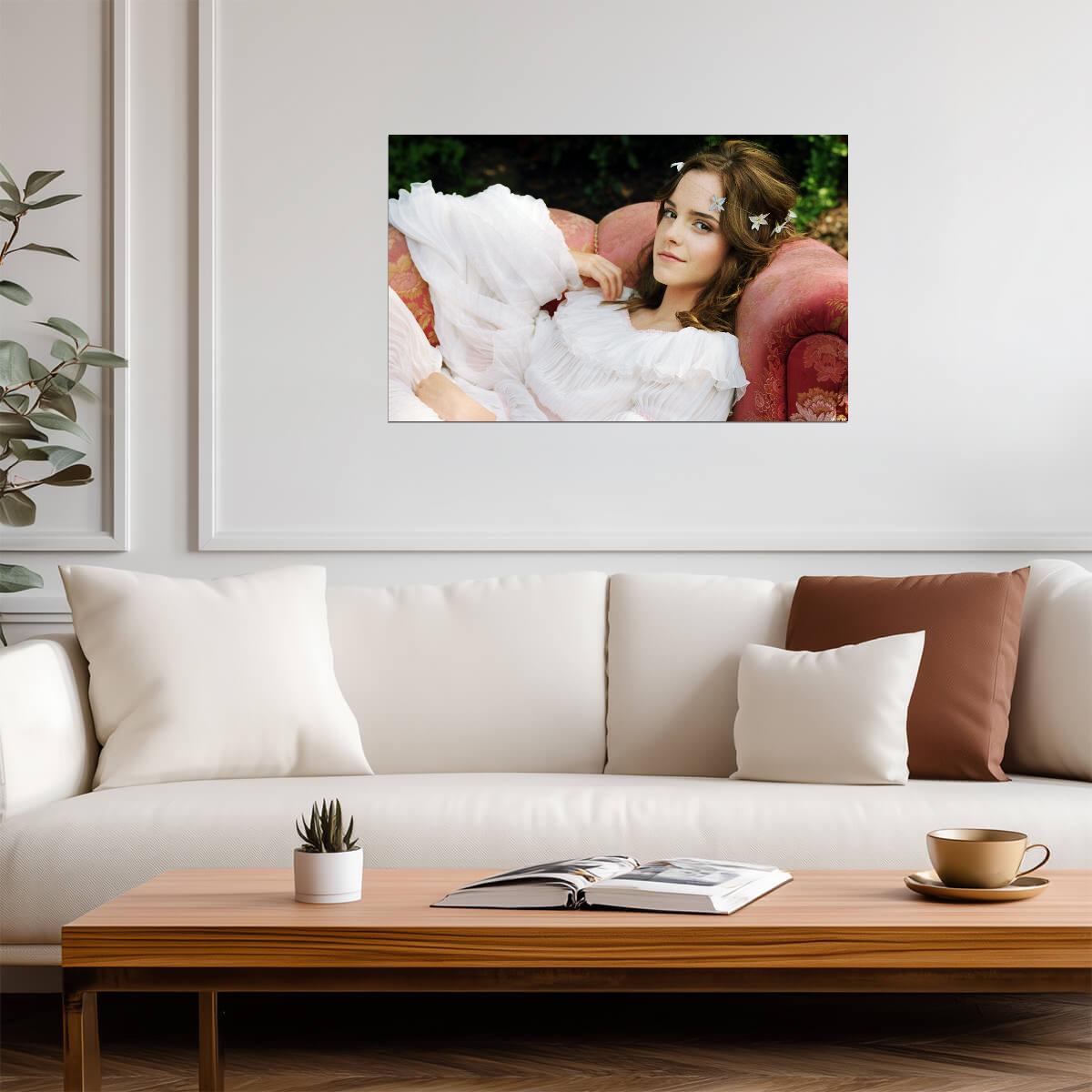 Emma Watson Elegant Portrait | Celebrity Photoshoot Poster | Actress Wall Art - Celebrities Poster