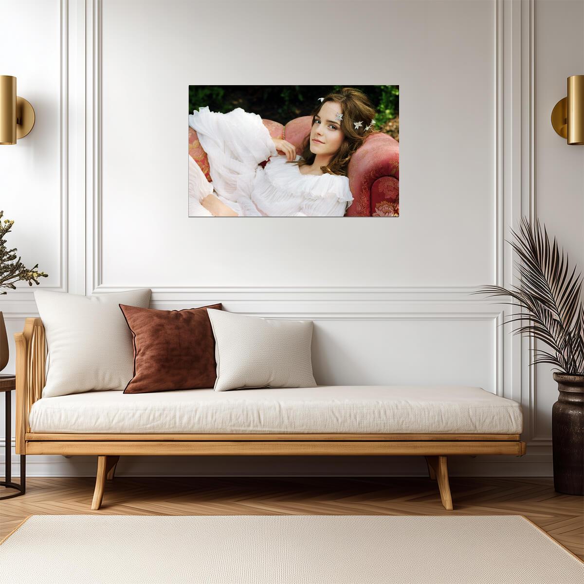 Emma Watson Elegant Portrait | Celebrity Photoshoot Poster | Actress Wall Art - Celebrities Poster