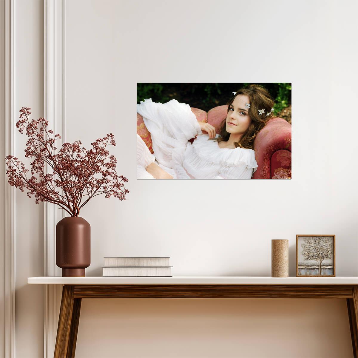 Emma Watson Elegant Portrait | Celebrity Photoshoot Poster | Actress Wall Art - Celebrities Poster